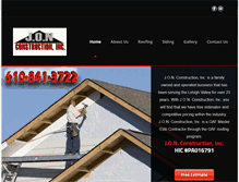 Tablet Screenshot of jonroofingandsiding.com